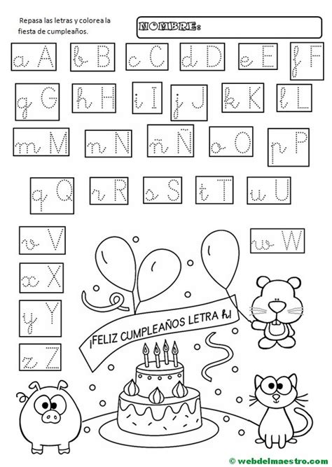 Grafomotricidad Abecedario Infantil Web Del Maestro