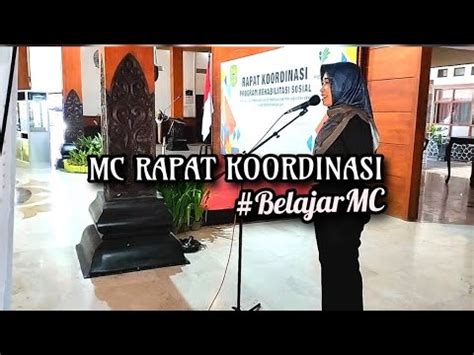 Mc Pembukaan Rapat Koordinasi Belajarmc Pembawaacara Youtube