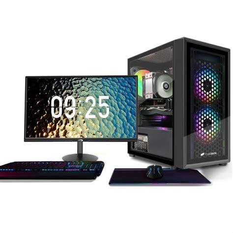 Stgaubron Gaming Pc Bundle With 24inch Fhd Led Monitor Intel Xeon E5 35ghz 16g