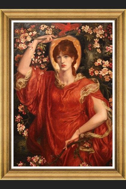 Framed Mind The Gap A Vision Of Fiammetta By Rosetti Art Print