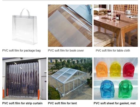 Non Stick Ordinary Transparent Flexible PVC Film