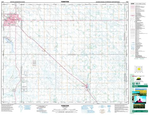 062m01 Yorkton Topographic Map