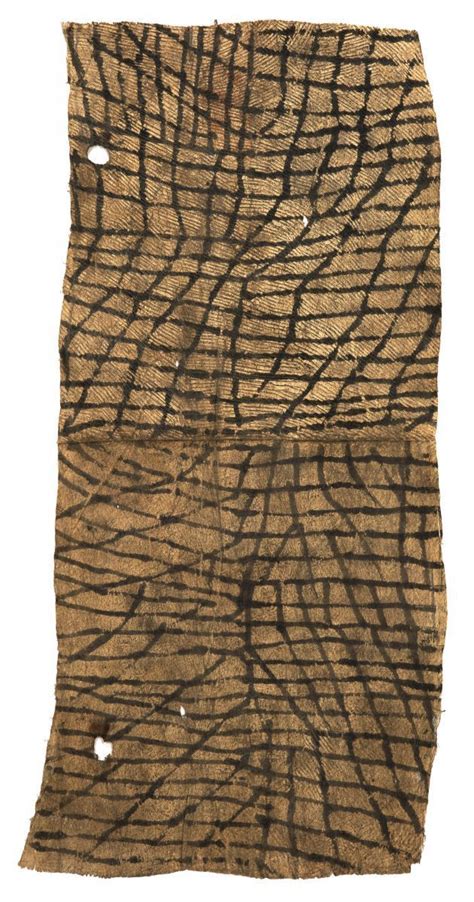 Mbuti Pygmy Painted Bark Cloth Pongo