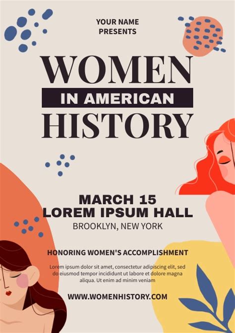 Women History Month Poster Template Postermywall