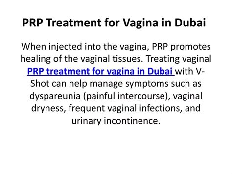 PPT PRP Treatment For Vagina In Dubai PowerPoint Presentation Free