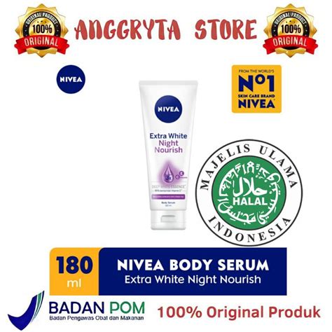 Jual Nivea Extra White Body Serum Ml Instan Glow Night Nourish