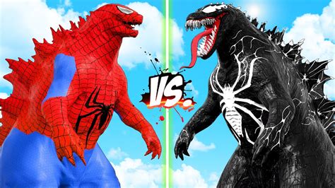 SPIDER GODZILLA Vs VENOM GODZILLA MONSTER BATTLE YouTube