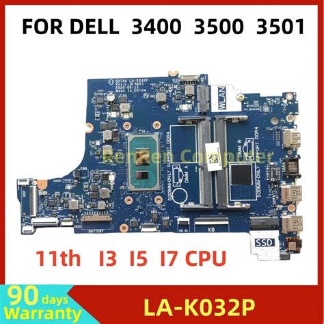 Placa M E Port Til La K032p Cpu I3 1115g4 I5 1135g7 Para Dell