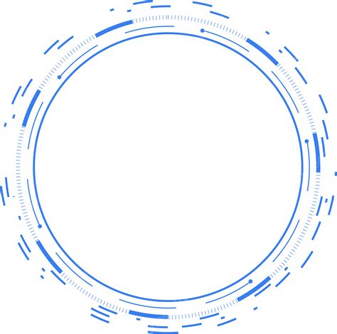 Fronteira De Tecnologia Azul Png Azul Senso De Tecnologia Quadro