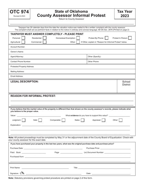 Otc Form 974 2023 Fill Out Sign Online And Download Fillable Pdf Oklahoma Templateroller