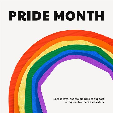 Pride Month Instagram Post Template Premium Editable Template Rawpixel