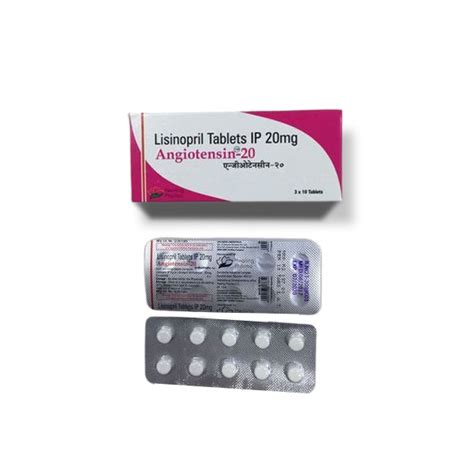 Buy Angiotensin Lisinopril 10 Mg 30 Tablet Online