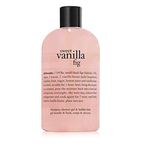 Amazon Philosophy Sweet Vanilla Fig Shampoo Shower Gel Bubble