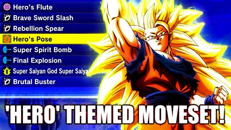 Full Hero Themed Moveset Dragon Ball Xenoverse 2 YouTube