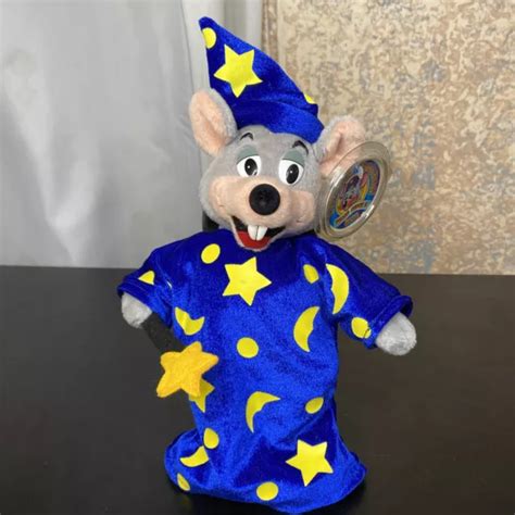 Rare Limited Edition Chuck E Cheese Wizard Plush Stuffed Showbiz