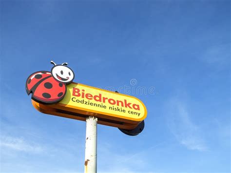 Logo Sign Of Biedronka Supermarket Editorial Photo Image Of Symbol