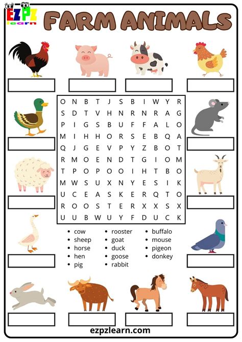 Word Search On Animal Behavior 4