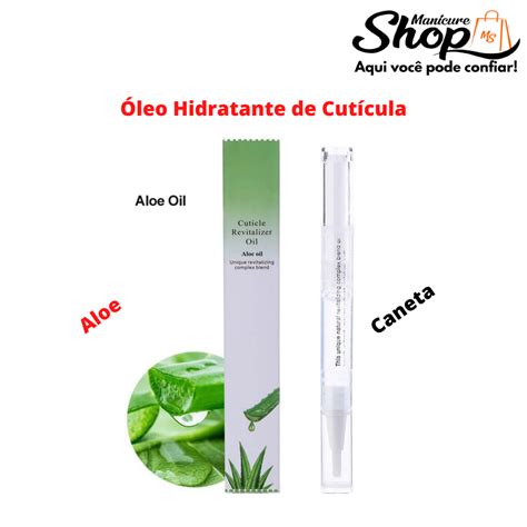 Óleo Hidratante de Cutículas em Caneta Aloe Manicure Shop