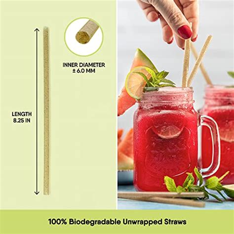 Biodegradable Eco Friendly Unwrapped Straws Ct H Made