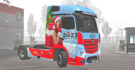 Mercedes Actros Skin New Year Skins Truck Simulator Ultimate