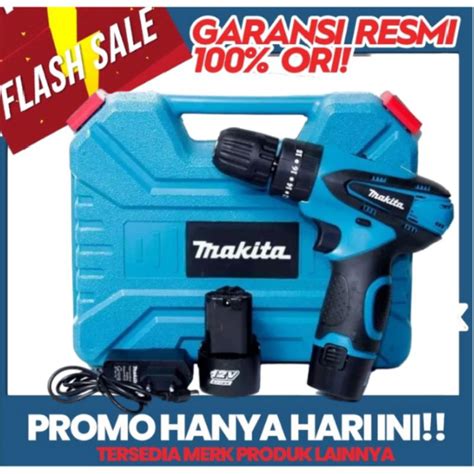 Jual Bor Makita Original Hp300d 108v 2 Baterai 12v Cordless Brusless