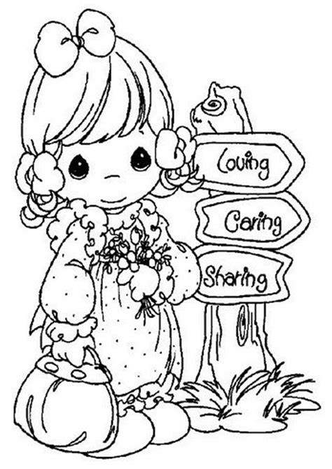 Free & Easy To Print Precious Moments Coloring Pages - Tulamama