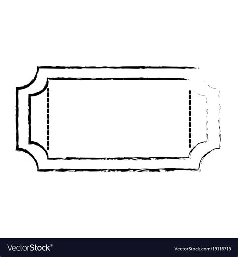 Isolated ticket design Royalty Free Vector Image