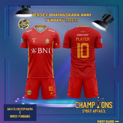 Jual Jersey Klub BHAYANGKARA FC AWAY 2022 2023 Terbaru Liga 1 INDONESIA