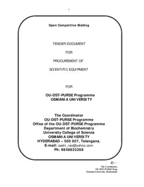 Fillable Online Tender Document For Procurement Of Icp Ms Dst Purse