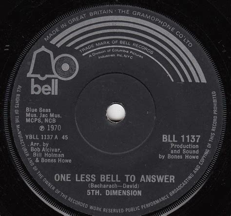 5th Dimension One Less Bell To Answer InRock Net