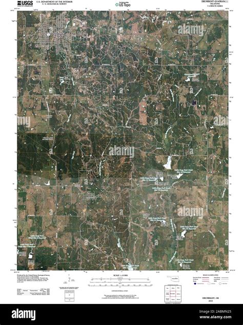 Drumright oklahoma map Cut Out Stock Images & Pictures - Alamy