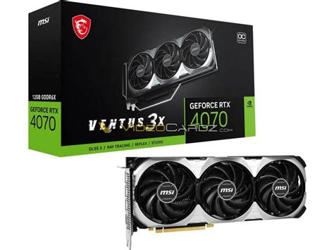 Msi微星rtx 4070 Gaming魔龙、ventus万图师官渲图曝光，三风扇、16pin8pin 混用 发烧友