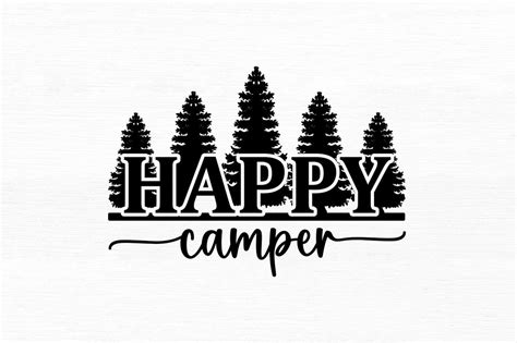 Happy camper SVG - So Fontsy