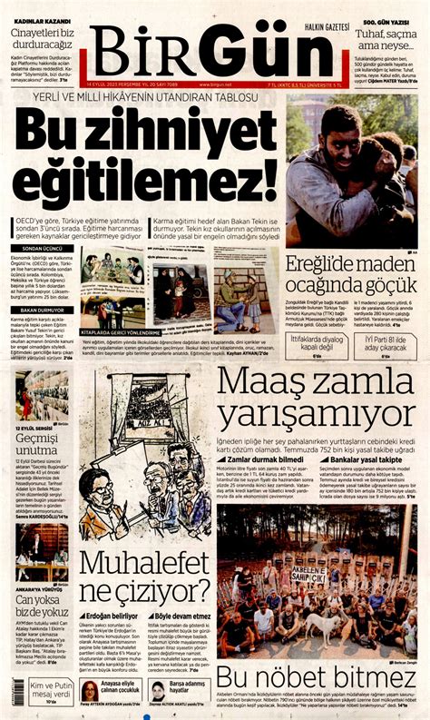 Birg N Gazetesi Birg N Man Et Oku Haberler Eyl L