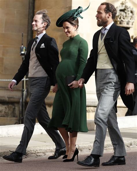 Heavily Pregnant Pippa Middleton Attends Princess Eugenie S Wedding