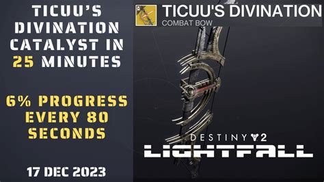 Ticuus Divination Catalyst Fast Complete The Catalyst In 25 Minutes