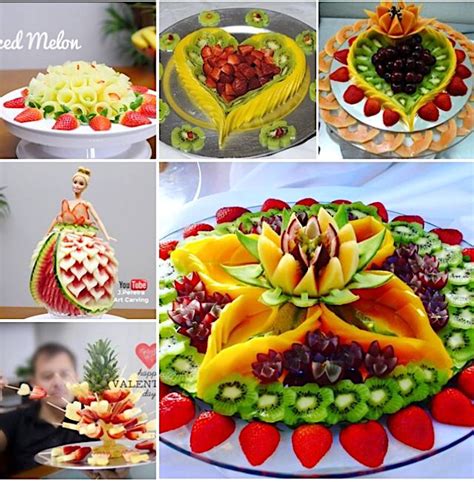 J Pereira Art Carving Youtube Adornos Con Frutas Arreglos De Frutas Comida