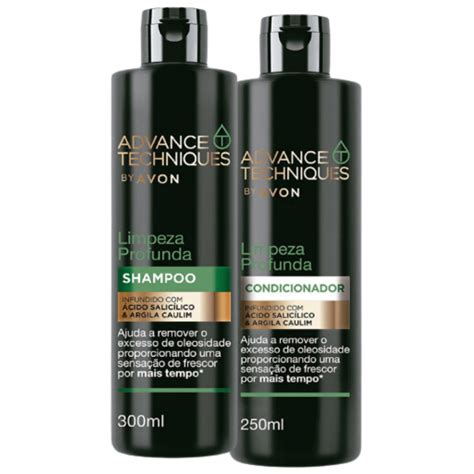 Kit Shampoo E Condicionador Limpeza Profunda Advance Techniques Avon