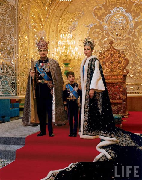 The Shah of Iran, Mohammad Shah Pahlavi, poses with his son, Prince ...