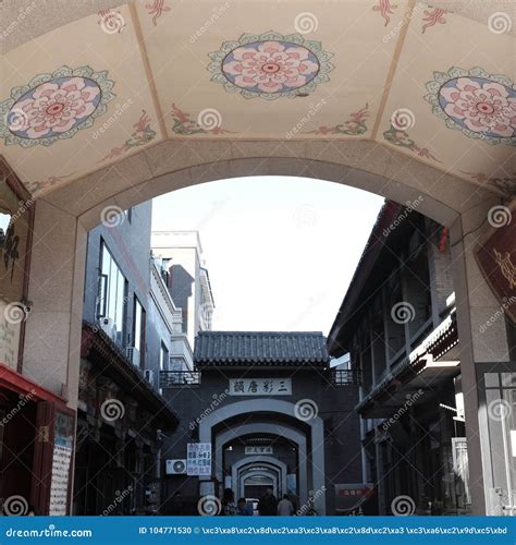 Ancient Culture Street in Tianjin,China Editorial Image - Image of ...