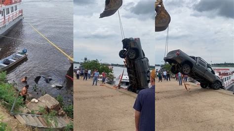 Homem Furta Caminhonete Cai Ve Culo Dentro Do Rio Paraguai E