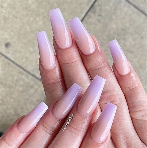 Light Purple Nails Purple Ombre Nails Purple Acrylic Nails Ombre