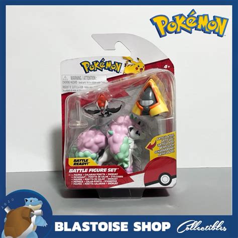 Pokemon Jazwares Battle Ready Galarian Ponyta Pikipek Snorunt Shopee