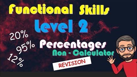 Functional Skills Maths Level 2 - Percentages revision - YouTube