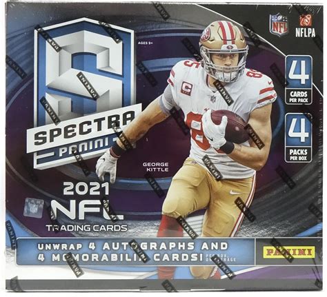 2021 Panini Spectra Football Hobby Box DA Card World