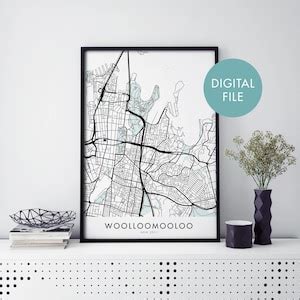 Woolloomooloo Sydney Australia City Map Print Wall Art - Etsy