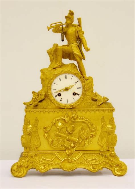 Orologio Da Tavolo Fine Sec Xix In Bronzo Asta Gioielli Argenti