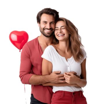 couple  valentine day smiling   happy  pleasant expression