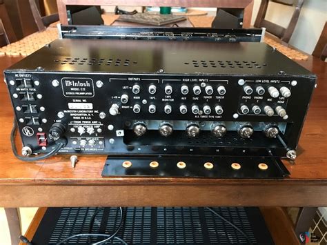 Mcintosh C Preamplifier With Telefunken And Walnut Cabinet Photo