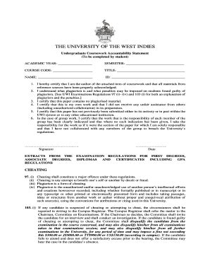 Accountability Statement Uwi Fill And Sign Printable Template Online